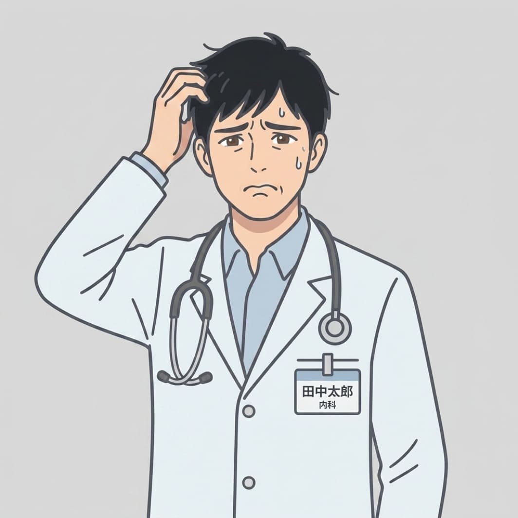 悩む医師